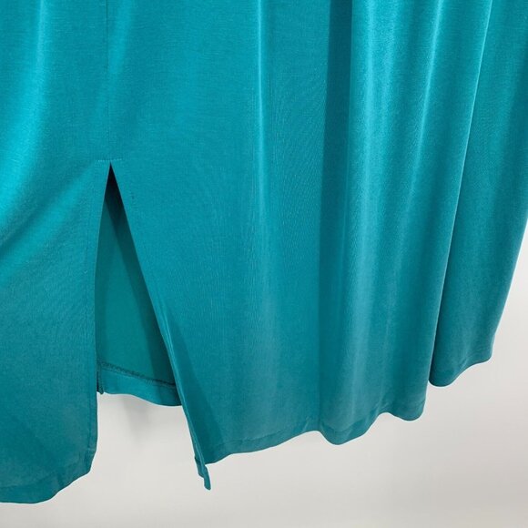 Anthropologie Maeve Dress Azores Teal Midi Modal Sleeveless - Picture 8 of 12